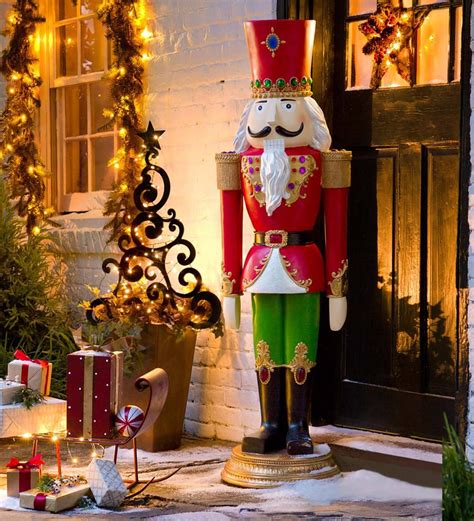 oversized nutcrackers for front porch.